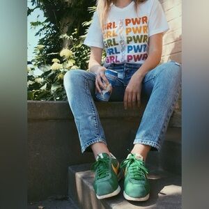 “Girl Power" Graphic Letter Tee